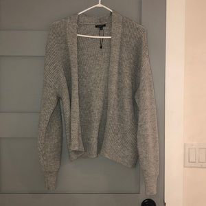 Grey Knit Cardigan